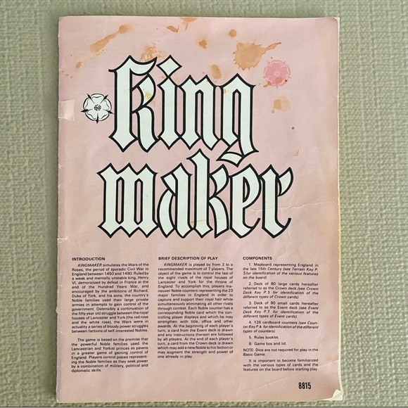 Vintage Bookcase Game, King Maker, c 1976 - Picture 8 of 9